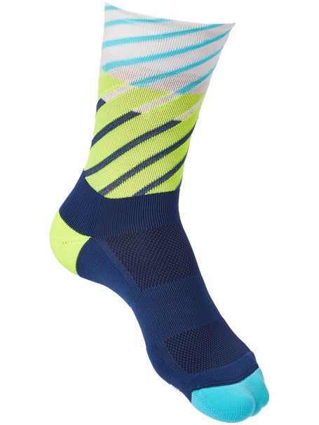 Incylence Running HC Diagonals Navy Canary Socks