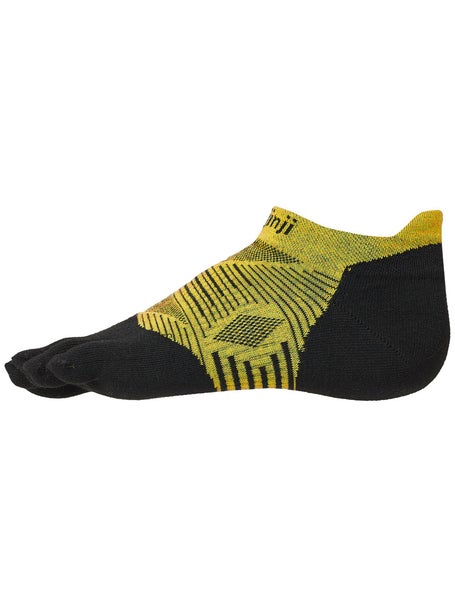 Injinji Unisex Run Lightweight Lime No-Show socks Tennis