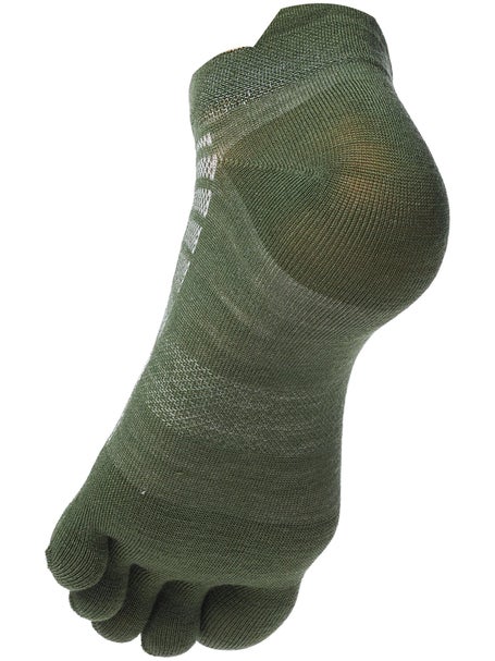 Injinji Run Lightweight No-Show Wool Socks