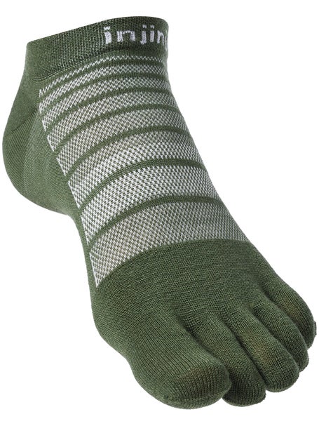 Injinji Run Lightweight No-Show Wool Socks