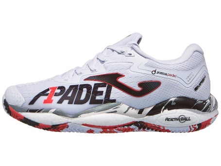 Joma Padel Smash\White/Black/Red Mens Shoes