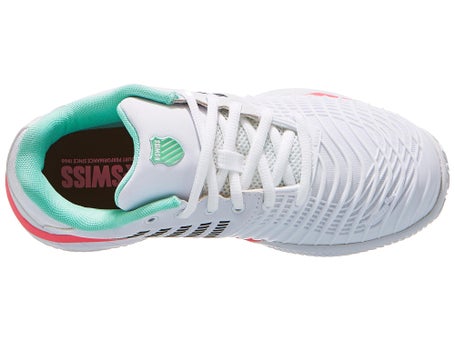 Scarpe K Swiss Express Light 3 Bianco Mint Rosa Donna TERRA BATTUTA