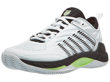 Chaussures Homme KSwiss Hypercourt Supreme 2 Wh Blk Grn TERRE BATTUE