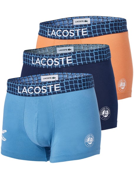 Lacoste Mens 3-Pack Cotton Roland Garros Boxer Shorts