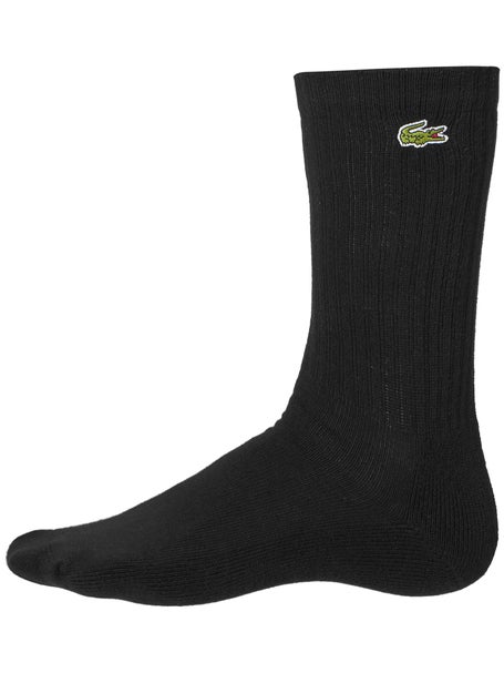 Chaussettes de tennis Lacoste homme - Coloris noir - Pack de 3 paires