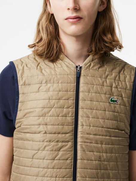 Lacoste Herren Frühjahr Weste wattiert beidseitig tragbar Total