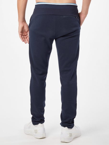 Pantalón de chándal azul con cintura elástica y bolsillos con cremallera, le  coq sportif, Pantalones de deporte