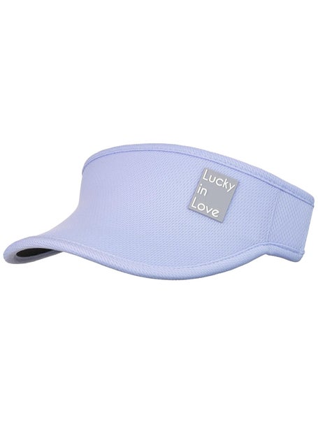 Lucky in Love Womens Logo Stretch Visor Purple