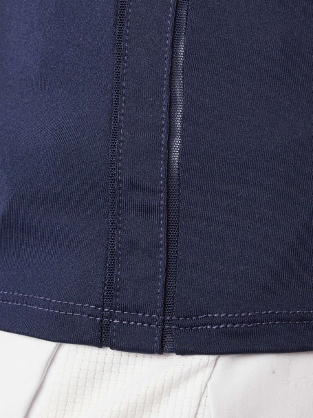 Lucky in Love Womens V-Neck Tank with Bra - Navy