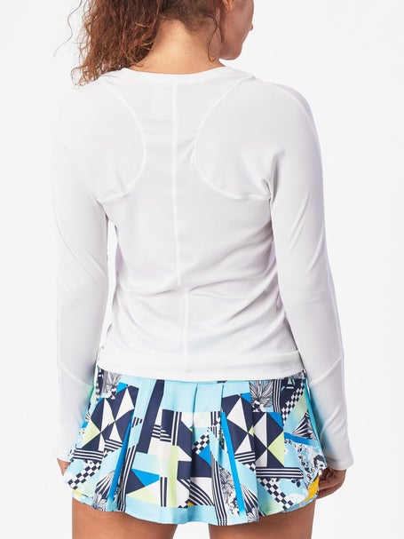 Lucky in Love Womens Wrap It Up Longsleeve Top White