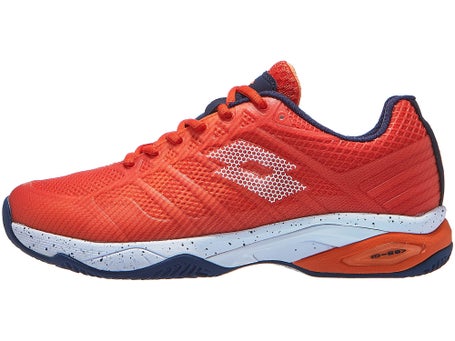 Lotto Mirage 300 Clay\ Nectarine/All White Mens Shoes