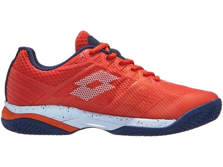 Lotto Mirage 300 Clay\ Nectarine/All White Mens Shoes