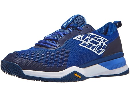 Scarpe Lotto Raptor 100 Gemma Royal Bianco Blu Uomo TERRA BATTUTA