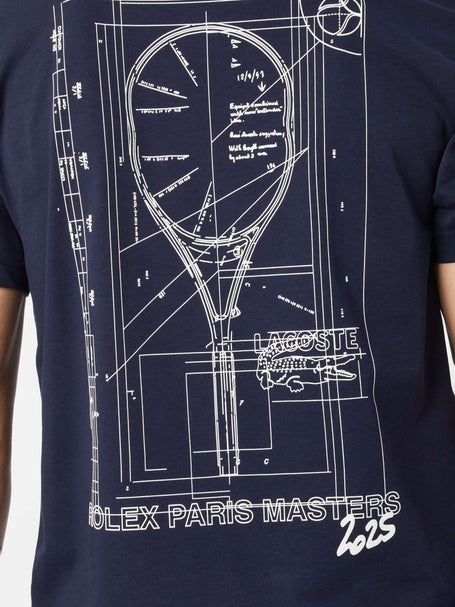 Lacoste Mens Rolex Paris Masters Graphic T-Shirt