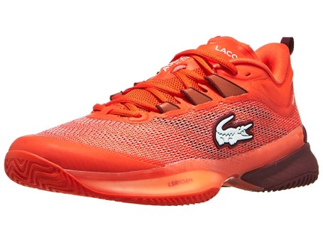 Zapatillas hombre Lacoste AG LT 23 Ultra Naranja Burdeos TIERRA BATIDA