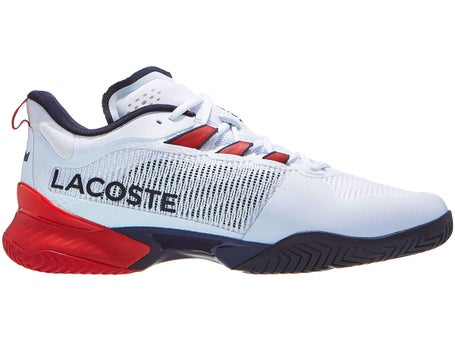 Chaussures Lacoste AG-LT Ultra 21 Terre Battue Homme Blanc/Rouge