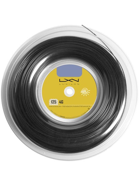 Luxilon 4G 1.25mm Tennissaite 200m Rolle Schwarz