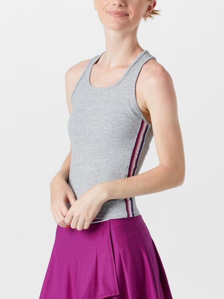 Lucky in Love Damen Berry Stripe Rib Tank
