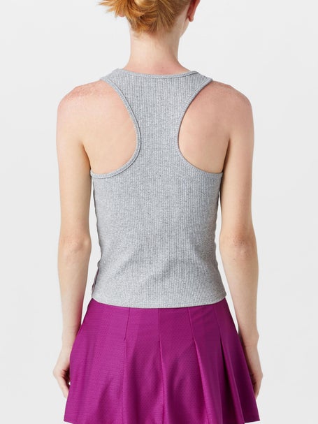 Lucky in Love Womens Berry Stripe Rib Tank