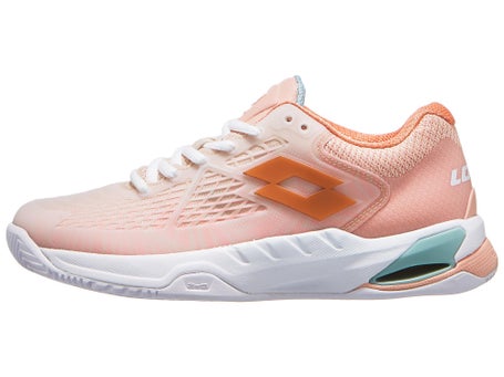 Lotto Mirage 100 Clay\ White/Orange Womens Shoes