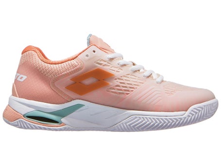 Lotto Mirage 100 Clay\ White/Orange Womens Shoes