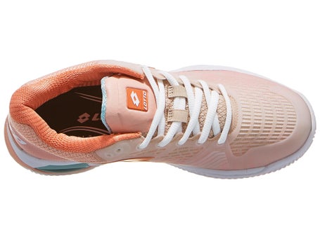 Lotto Mirage 100 Clay\ White/Orange Womens Shoes