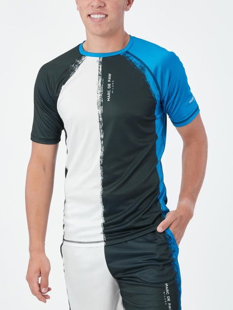 Marc De Paw Mens Color-Blocked Petrol Top