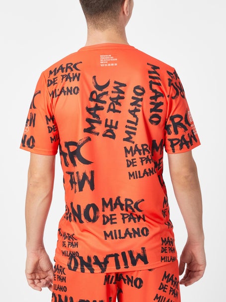 Marc De Paw Mens Milano Orange Brush Crew