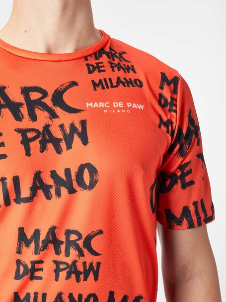 Marc De Paw Mens Milano Orange Brush Crew