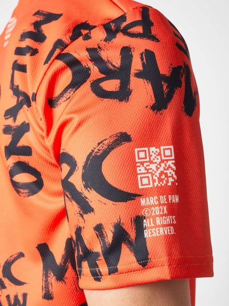Marc De Paw Mens Milano Orange Brush Crew