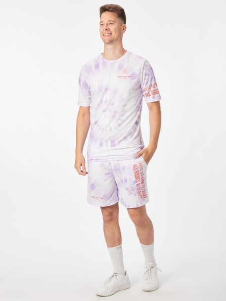 Marc De Paw Mens Tie-Dye Lavender 7 Short