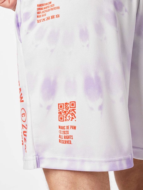 Marc De Paw Mens Tie-Dye Lavender 7 Short