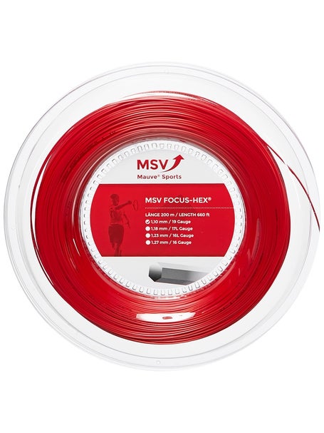 MSV Focus HEX 1.10mm Tennissaite - 200m Rolle