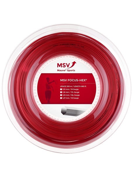 MSV Focus HEX 1.18mm Tennissaite - 200m Rolle