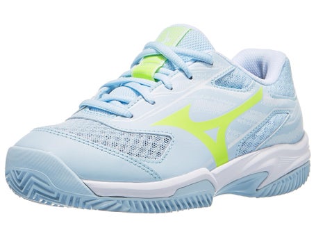 Mizuno Break Shot 5 Clay\Ice Water/Yellow Junior Shoes
