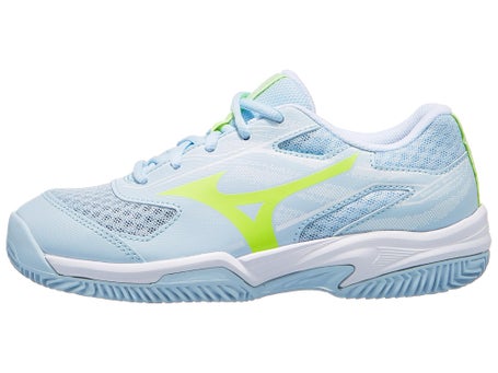 Mizuno Break Shot 5 Clay\Ice Water/Yellow Junior Shoes