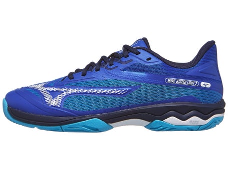 Scarpe Mizuno Wave Exceed Light 2 Blu Bianco Uomo TUTTE LE SUPERFICI