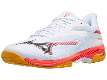Zapatillas hombre Mizuno Wave Exceed Court Blanco Coral Citrus MULTIPISTA