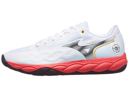 Mizuno Wave Enforce Court AC\White/Blue/Coral Men Shoes