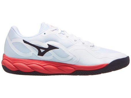 Mizuno Wave Enforce Court AC\White/Blue/Coral Men Shoes
