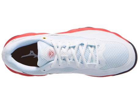 Mizuno Wave Enforce Court AC\White/Blue/Coral Men Shoes