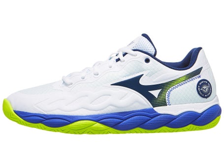 Mizuno Wave Enforce Court AC\White/Blue/Yel Men Shoes