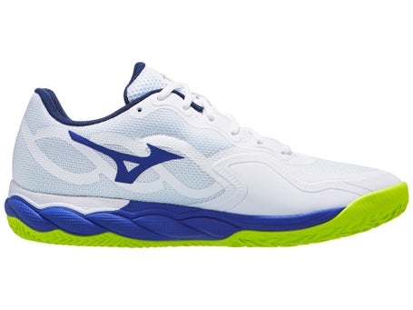 Mizuno Wave Enforce Court Clay\White/Blue/Yel Men Shoes