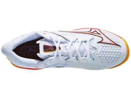 Mizuno Wave Exceed Tour 6 SANDPLATZ Herrenschuh Weiß Koralle