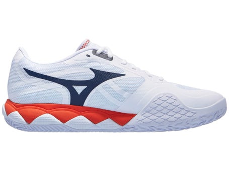 Mizuno Wave Enforce Tour 2 Clay\Wh/Blue/Or Men Shoes