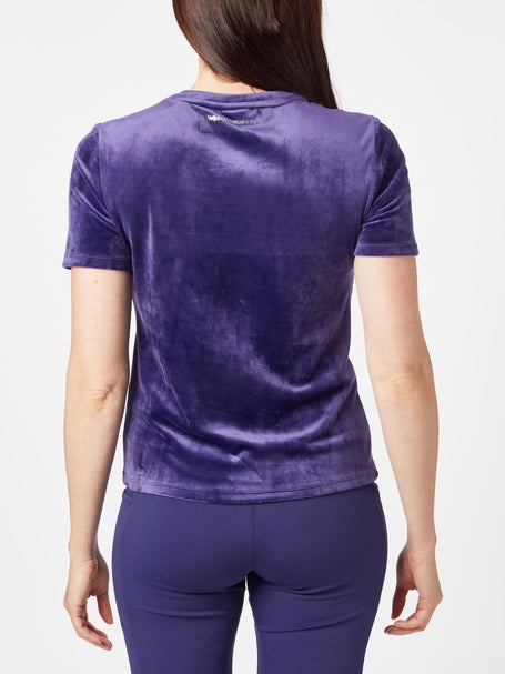 Mouratoglou Apparel Womens Paris Velvet Match Top