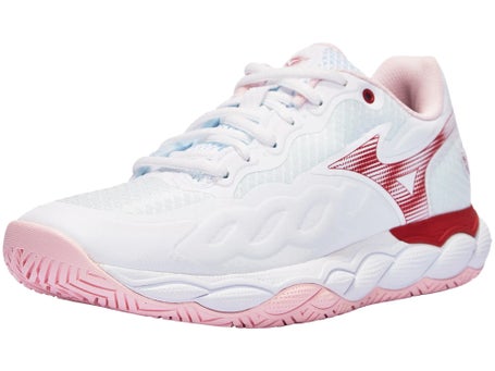 Mizuno Wave Enforce Court AC\White/Pink Women Shoe