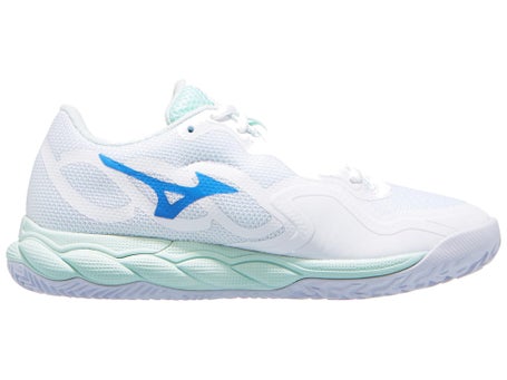 Mizuno Wave Enforce Court Clay\White/FrBl/Bay Wom Shoe