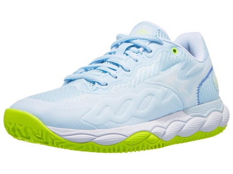 Mizuno Wave Enforce Court Clay\Ice/Yellow Wom Shoe