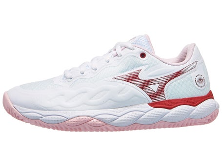 Mizuno Wave Enforce Court Clay\White/Pink Women Shoe